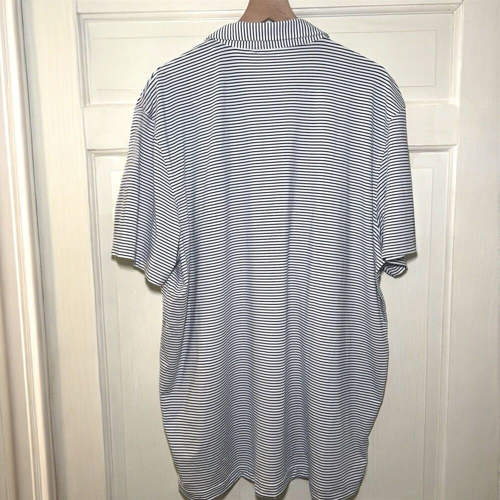 Vineyard Vines Performance Sankaty Golf Polo Blue Bradley‎ Stripe Men's XXL NEW - Picture 5 of 7